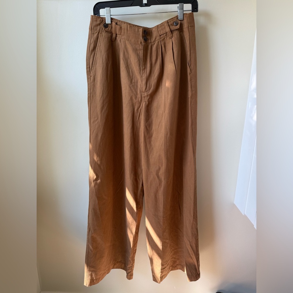 Madewell Tan Wide Leg Pants